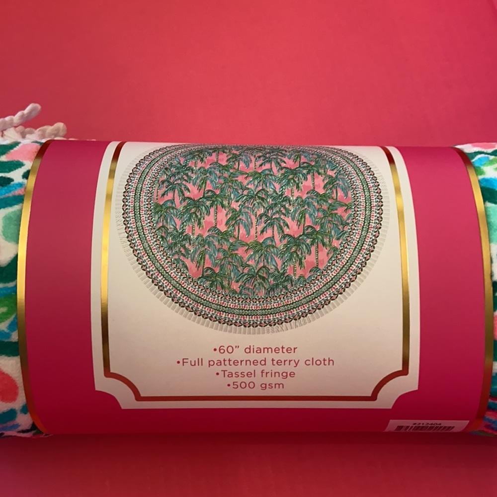 🌺Last One!🌺 NWT Lilly Pulitzer Round Beach Towel - Picture 5 of 6